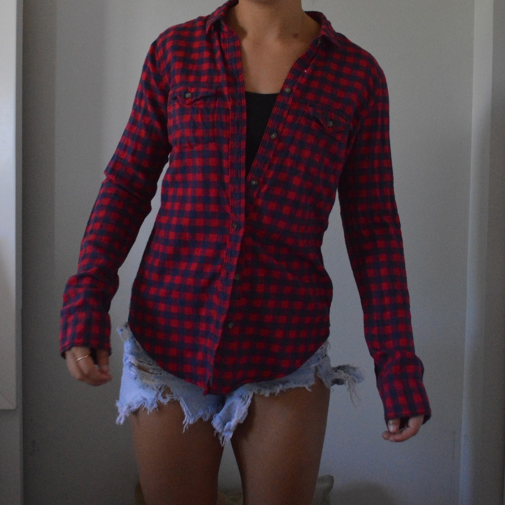Gilly Hicks Flannel Top size S